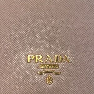 Prada bag with gold chain